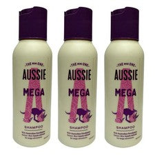 Mega champú Aussie Haircare 90 ml tamaño de viaje x3