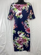 Vestido midi ceñido al cuerpo floral audaz multicolor AX Paris para mujer talla 8