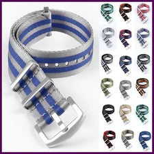 Correa de reloj de lona trenzada de 18 mm 20 mm 22 mm para hombre y mujer de primera calidad.