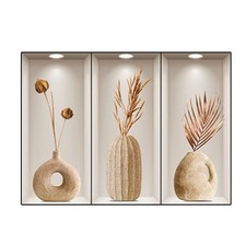Pegatina de pared efecto D decoración hogar pared pared pared plana brillante edición