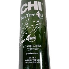 Acondicionador de mezcla de aceite de árbol de té CHI 11,5 fl oz. Muestra de suero para piel Pump plus Bonus