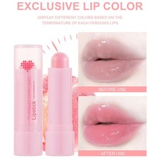 Lápiz labial hidratante nutritivo brillante que cambia de color aroma a melocotón 1 pieza