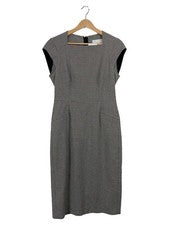 Vestido de negocios mujer LK Bennett talla 40 gris patada de gallo