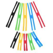 40 pcs H Shaped Rubber Bands 5 Colors Rubber Bands Elastic Wrapping Straps for