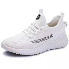 Zapatos de salón de gimnasio WhiteTrainers. Suave y ligero. Transpirable talla 8