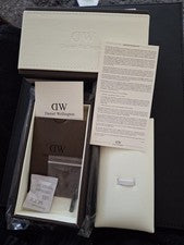 1 x Caja de Reloj Daniel Wellington Original Totalmente Nueva con Papeleo y Accesorios