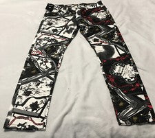 Vaqueros de moda para hombre ajustados pierna recta 36