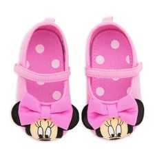 NUEVO CON ETIQUETAS Disney Store Minnie Mouse Bebé Disfraz Zapatos 6 12 18 M