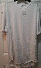 Camiseta básica de manga corta EPTM blanca para hombre corte caído 100 % algodón 3XL NUEVA CON ETIQUETAS