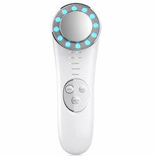 Masajeador de belleza facial 5 en 1 terapia de luz LED herramienta recargable para el cuidado de la piel