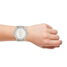 Oozoo Reloj Pulsera Hombre Relojes Análogo Metal Plata UOC7087A