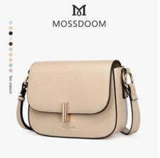 Bolso de Hombro Clásico MOSSDOOM Para Mujer Cuero PU Simple Estilo Coreano