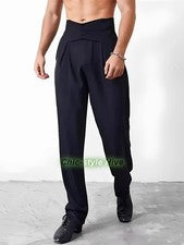 Pantalones de baile para hombre Pantalones rectos Salsa latina Modernos Rumba Tango Salón de baile