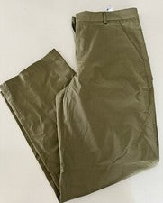 Pantalón Zara Traveler Hecho para Mover Talla 32 Pierna Recta Algodón Elástico Verde Oliva