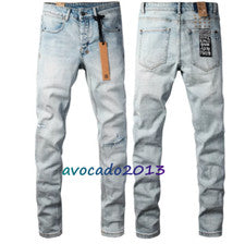 NUEVO KSUBI Para hombres Azul Claro Rodilla Agujero Pantalones High Street Moda Pantalones 28-40