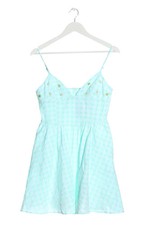 Vestido de verano Zara vestido de tirantes mujer algodón turquesa talla 36 casual
