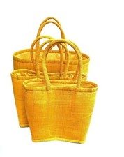 Bolso de mano de rafia hecho a mano - 2 opciones de color - 3 tamaños