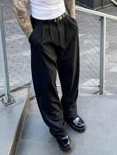 Pantalones de vestir Slatemann para hombre de diseñador, pantalones de traje negros formales informales de moda,