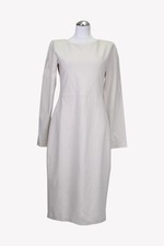 Vestido de mujer Maiocci talla 36 beige NUEVO vestido recto vestido camisero vestido de cóctel
