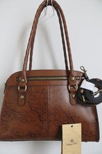 Cartera cuadrada Patricia Nash para mujer nueva con etiquetas Calvi - mapa antidisturbios óxido precio de venta sugerido