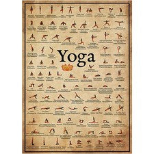 Decoración de pared decorativa diseño de lienzo póster de yoga decoración de imágenes para el hogar