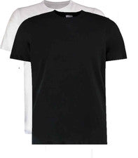 Kustom Kit Moda Ajustada De Algodón Con Manga Corta Cuello Redondo T-Shirt Tee
