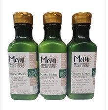 Paquete de 3 ACONDICIONADORES Maui Moisture para el cuidado del cabello espesar y restaurar fibras de bambú 13 oz