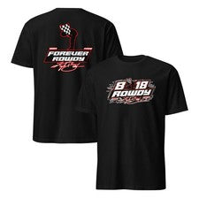Camiseta Kyle Busch 18 Rowdy Racing Fan Gildan Softstyle Forever Rowdy Back Print