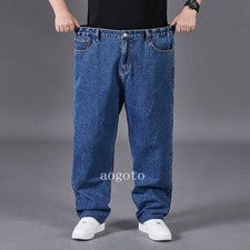 Pantalones de mezclilla para hombre Pantalones informales de pierna recta Ropa de trabajo Pantalones de moda diaria