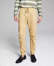 Y ahora este pantalón con cordón estilo jogger de sarga para hombre KHAKI, EE. UU. X-Large