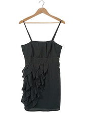 BODYFLIRT Vestido de Volantes Mujer Vestido de Verano Elegante Negro Talla 40