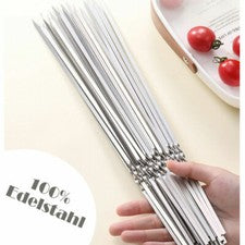 Brochetas para barbacoa Schaschlik brochetas para barbacoa acero inoxidable Schampura 2 mm de grosor 40 cm