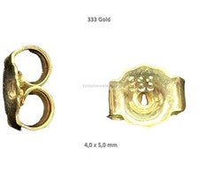 Pendientes Poussette Oro 333 Cierre Mariposa 1 Par Joyería Real