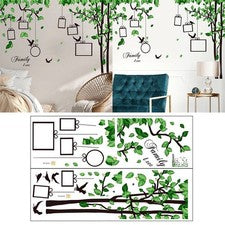 Marco de fotos de árbol genealógico calcomanía de pared pegatina sala decoración del hogar extraíble