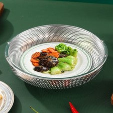 Vaporera de acero inoxidable para estantería con diseño de mango para fácil uso en