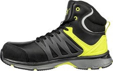 Zapato de seguridad Puma Safety Velocity 2.0 Yellow Mid S3 ESD HRO SRC negro/amarillo