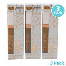 Corrector de cobertura completa Flower Light Illusion Deep D2-3 0,2 oz paquete de 3 nuevo