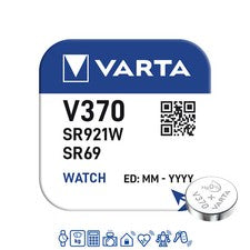 10 x Pilas de reloj Varta 370 1,55 V SR920W SR69 RW 415 30mAh pila de botón