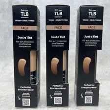 Pack de 3! TLB Vegan Beauty Just a Tint 3 en 1 Bálsamo para Piel Tintado Chai Tai 1 OZ Maquillaje