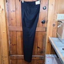 Pantalones de vestir plisados azul marino estilo Howard R60200 cintura 35 Giorgio De Paoli para hombre