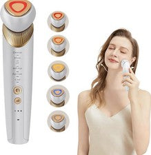 6 en 1 antiedad - Lifting de ojos, cara y cuello y firme, terapia de luz de 5 colores para...