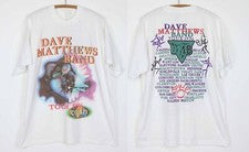 Camiseta Retro Vintage 1996 Dave Matthews Band MusicTour Blanca Regalo Fans