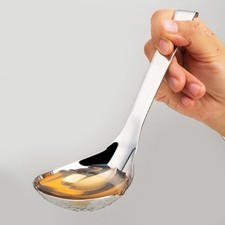Küchenschöpfkelle 316 SS mit tiefer Schüssel 21,5 cm und eingebauter Hängefu