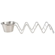 Soporte para utensilios de cocina para encimera ahuecado de acero inoxidable tortilla