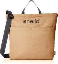 Bolso de Mano Anello Grande Algodón Lona 2WAY CT GIS0491Z Beige