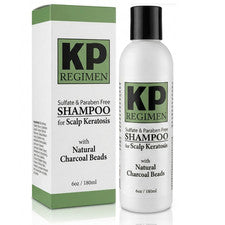 Champú para queratosis del cuero cabelludo régimen KP cuentas de carbón alivio de la picazón 6 OZ