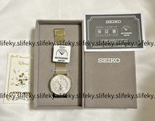SEIKO Metrónomo Reloj Mickey Mouse Edición Conductor Banda de Metal Oro