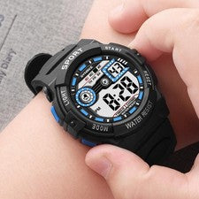 Reloj digital impermeable deportivo LED para niños con alarma relojes de pulsera para niños