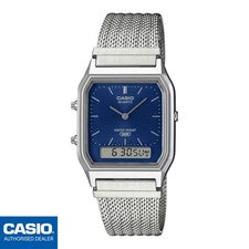CASIO AQ-230EM-2AEF⎪AQ-230EM-2A⎪ORIGINAL⎪Correa Milanaise⎪Vintage EDGY⎪AZUL