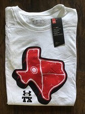 Camiseta Under Armour Texas Para Hombre Diseño Meat State Talla X-grande Blanca Nueva Con Etiquetas B7
